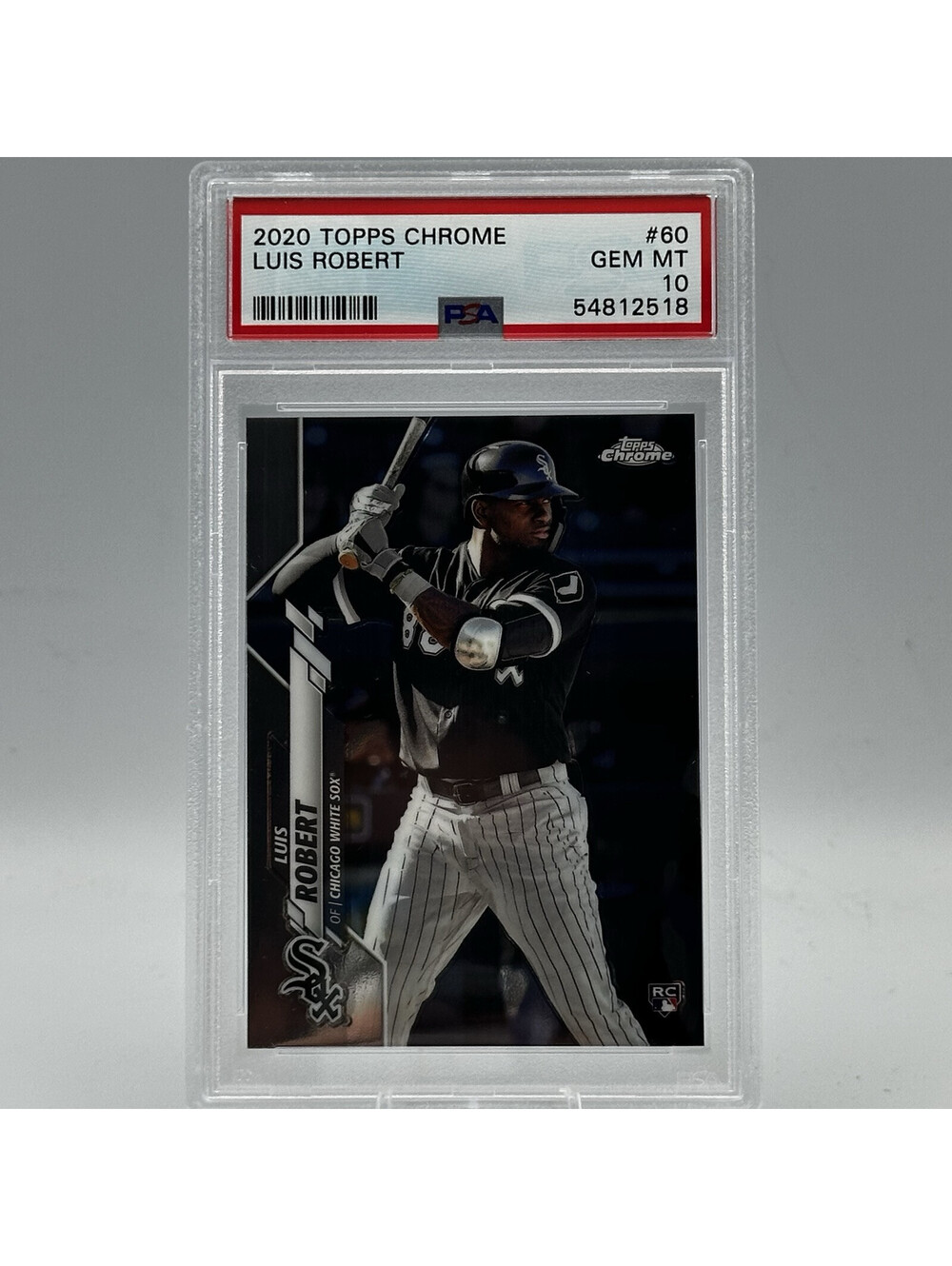 Luis Robert 2020 Topps Chrome #60 Rookie Card PSA 10 Gem Mint White Sox RC